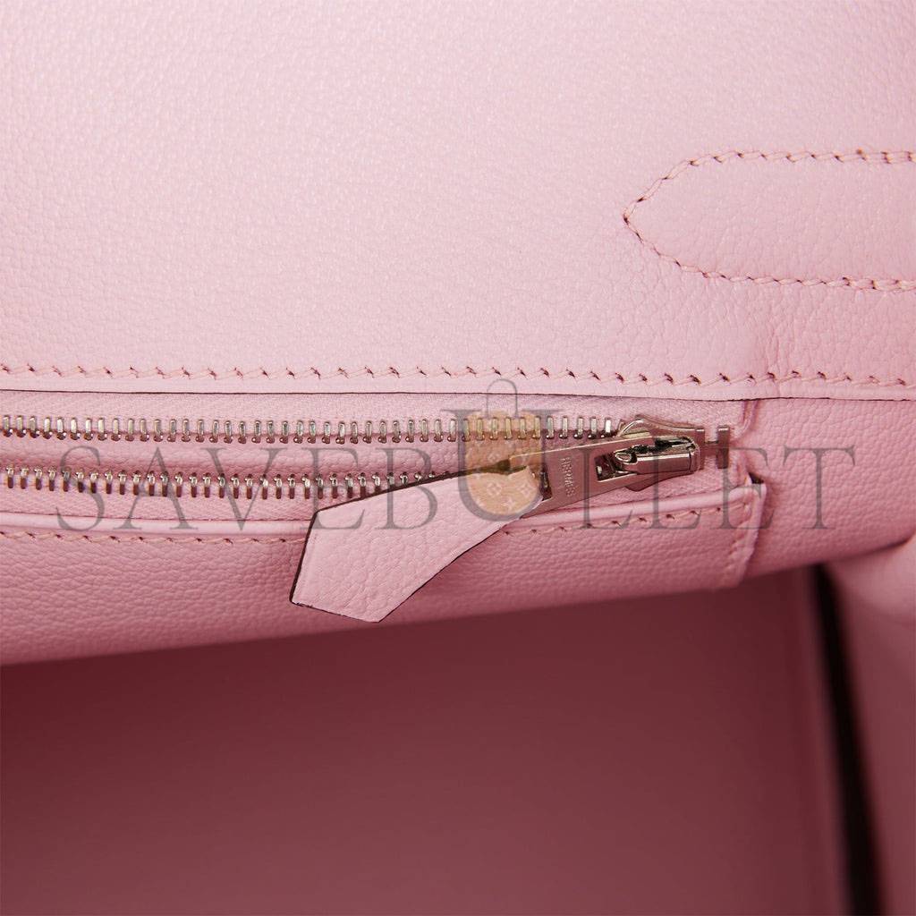 H**mes special order (hss) birkin 30 raisin and rose sakura chevre palladium hardware ( 30cm*22*16cm)