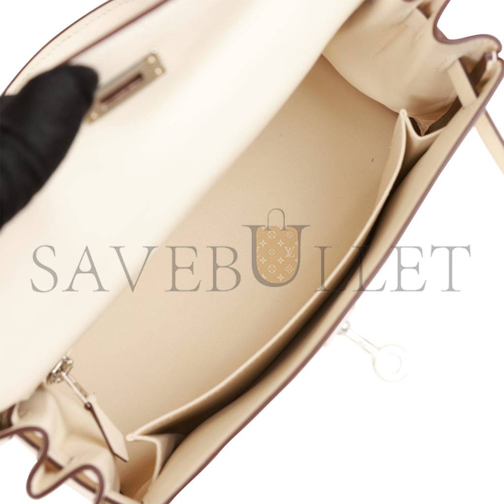 H**mes kelly retourne 25 in & out nata swift palladium hardware handmade(25*17*7cm)