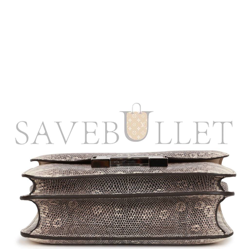 H**mes mini constance 18 ombre lizard varanus palladium hardware (18*16*5cm)