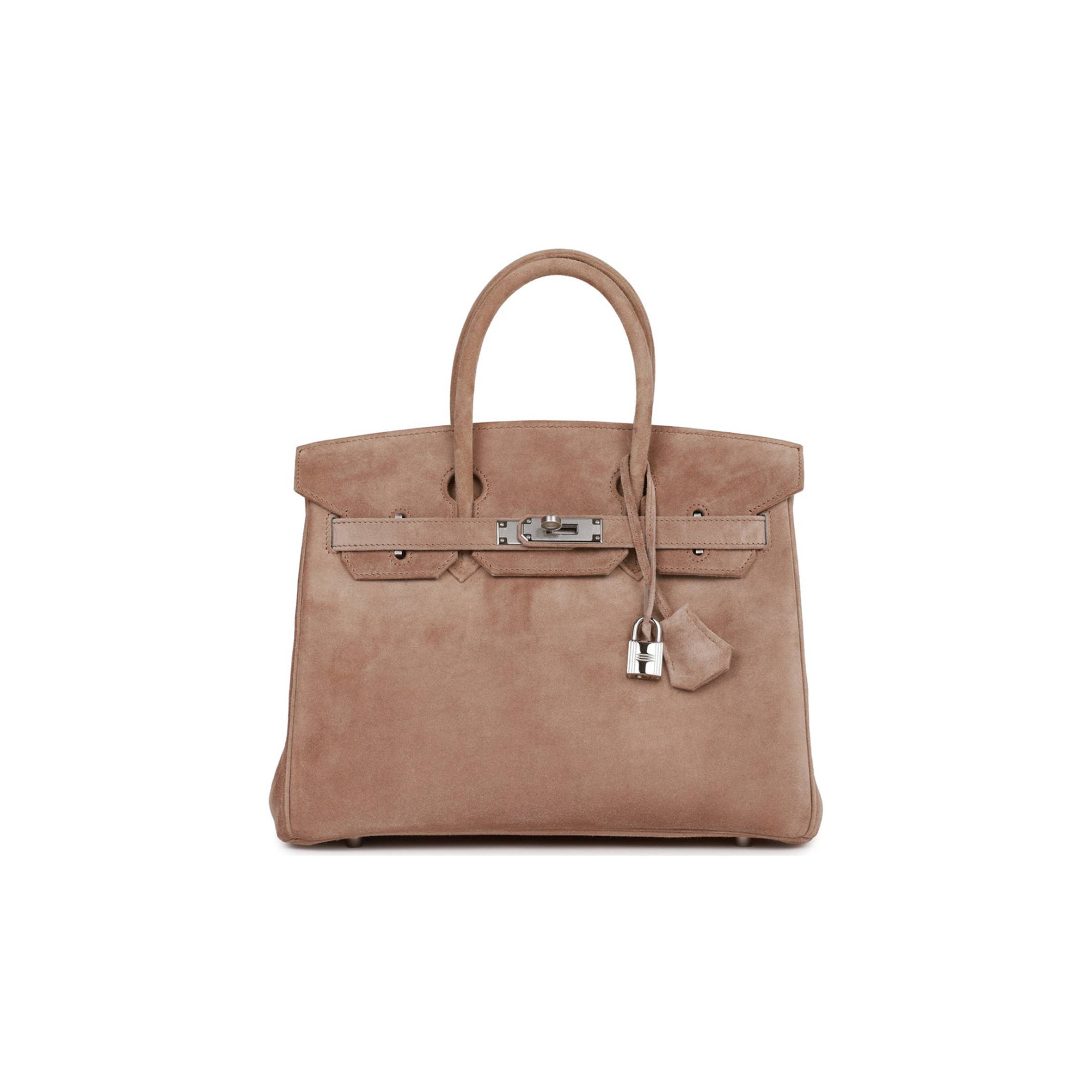 H**mes vintage H**mes birkin 30 gris perle doblis palladium hardware (30*22*16cm)