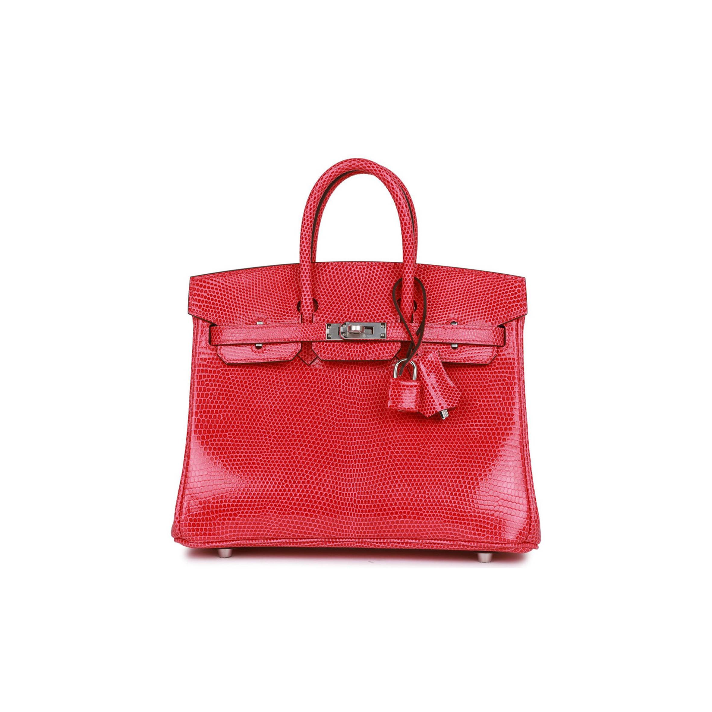 H**mes birkin 25 rose extreme lizard palladium hardware (25*19*12cm)