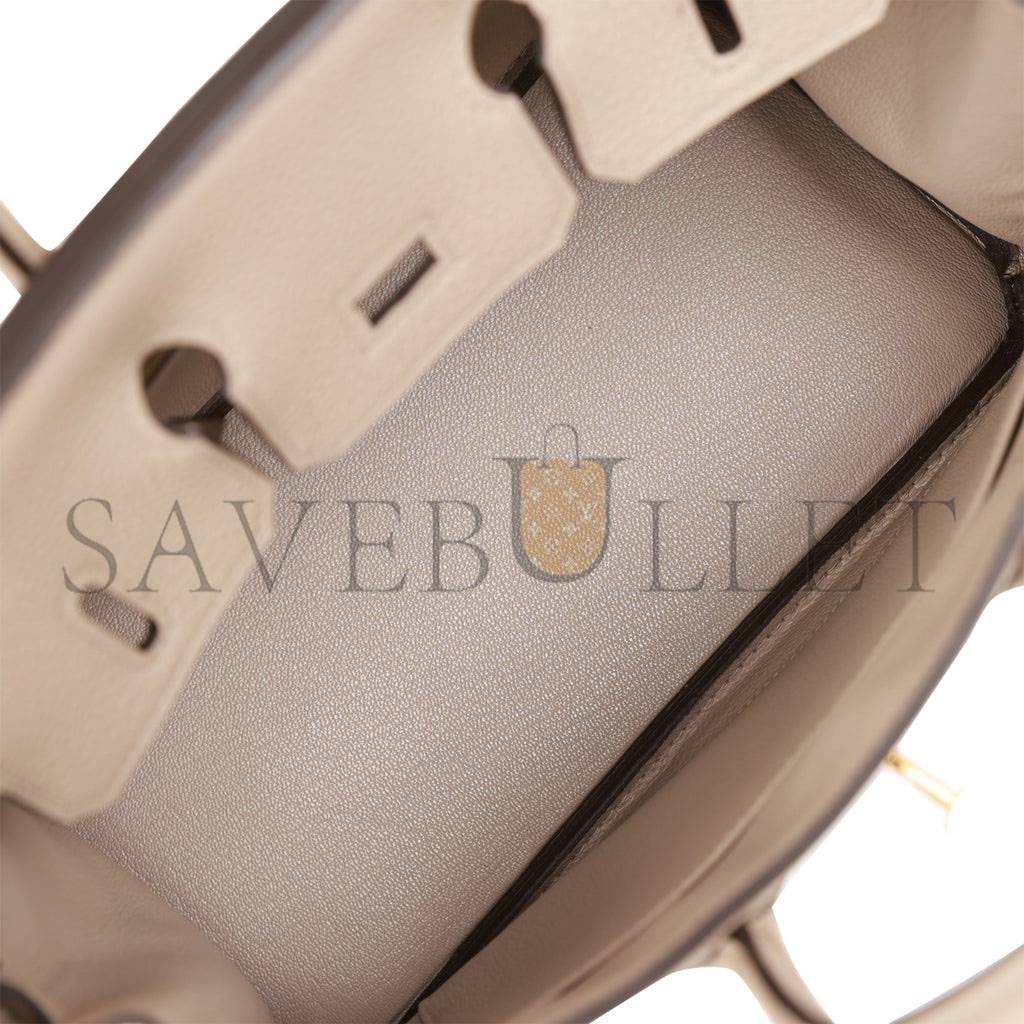 H**mes birkin 25 gris tourterelle togo gold hardware handmade (25cm)