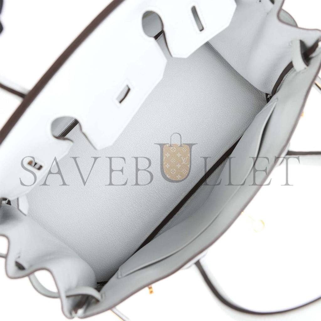 H**mes birkin 30 bleu pale clemence gold hardware (30cm)