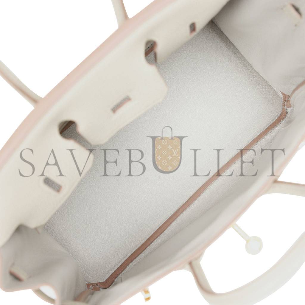 H**mes birkin 25 gris perle togo gold hardware handmade (25*19*12cm)