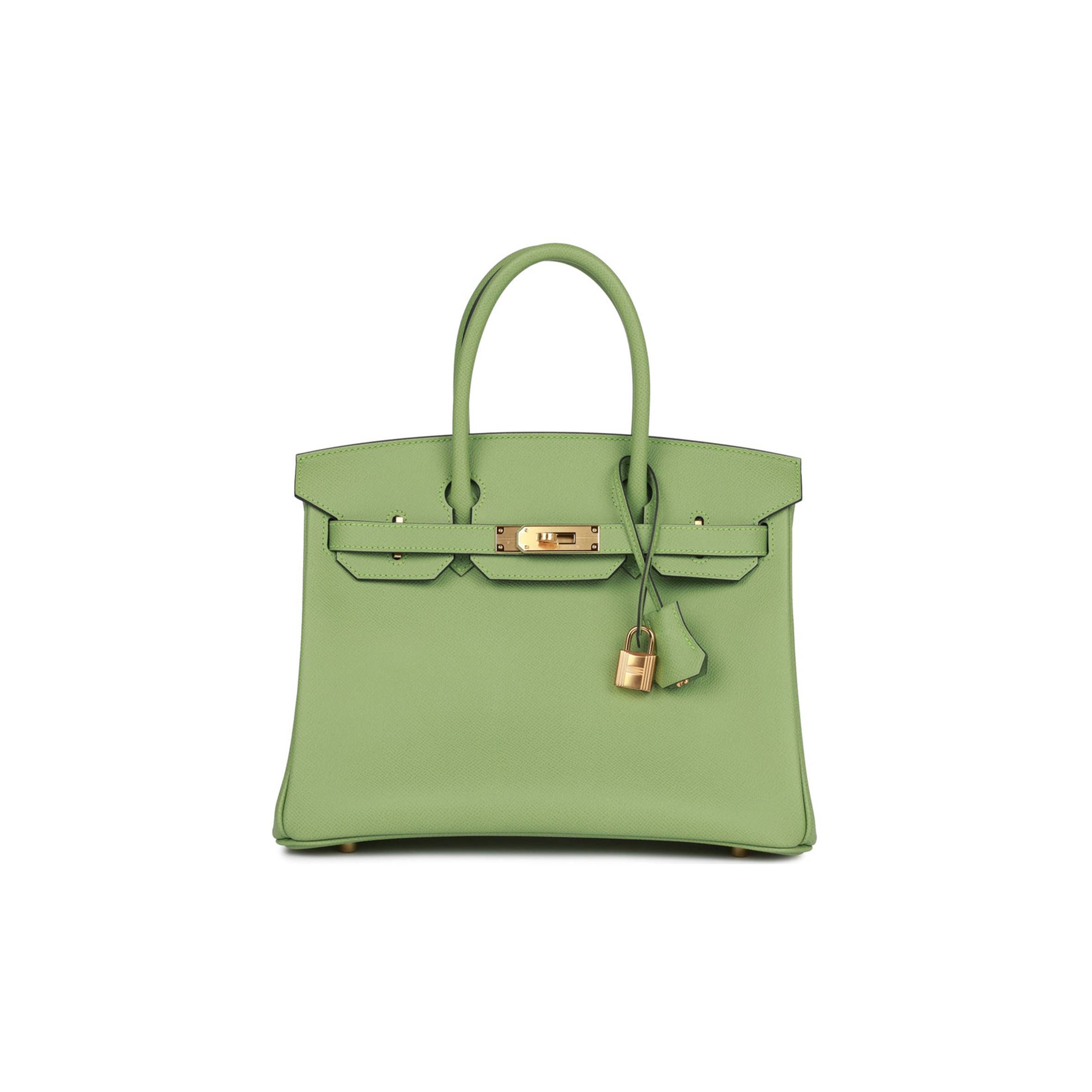 H**mes birkin 30 vert criquet epsom gold hardware (30cm)