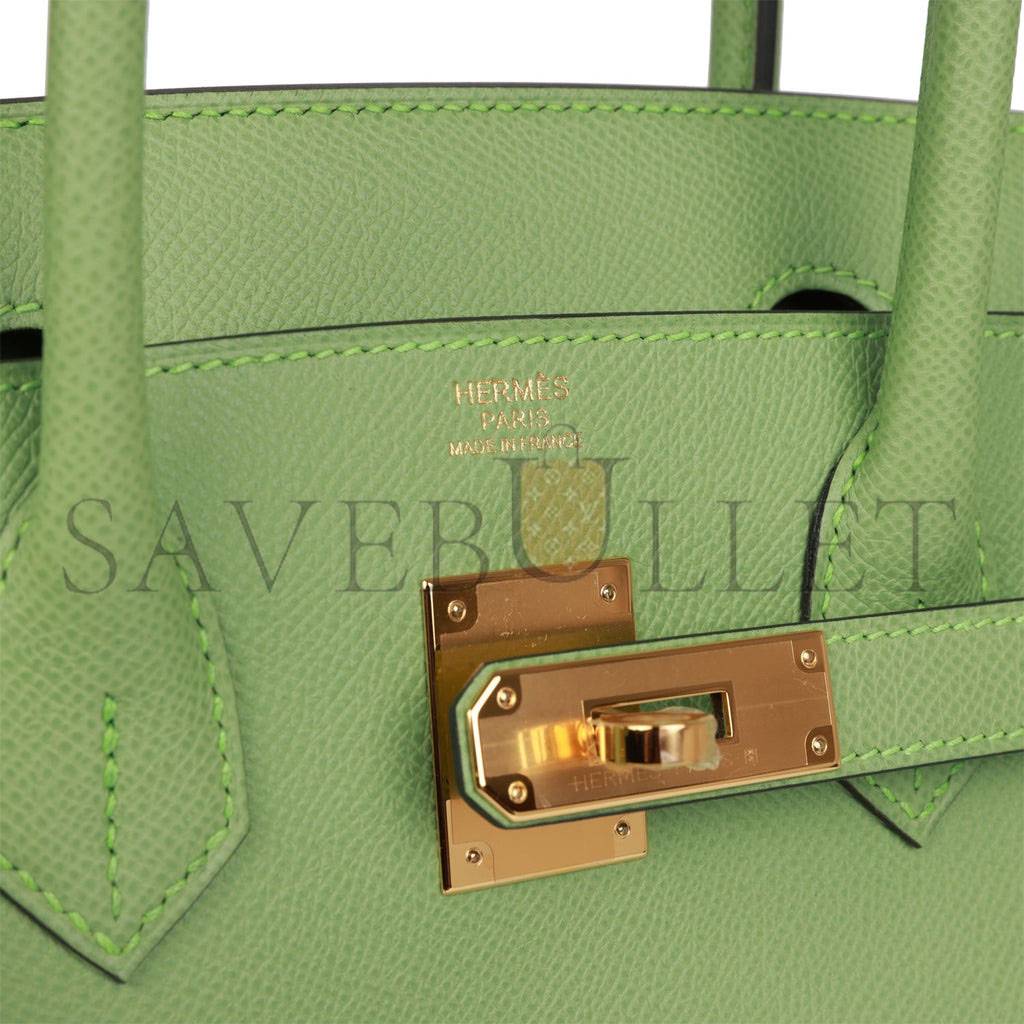 H**mes birkin 30 vert criquet epsom gold hardware (30cm)