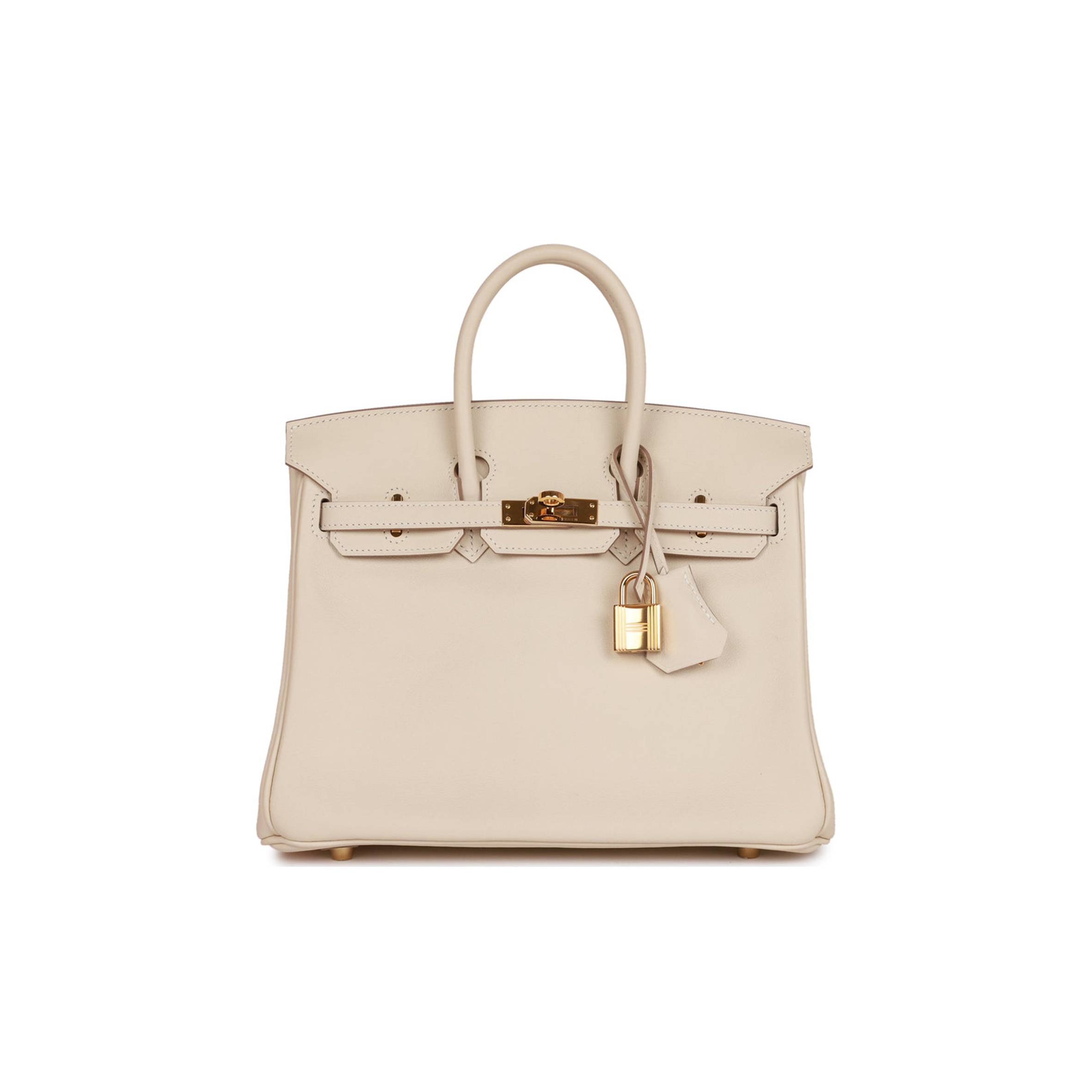 H**mes birkin 25 craie swift gold hardware handmade (25cm)