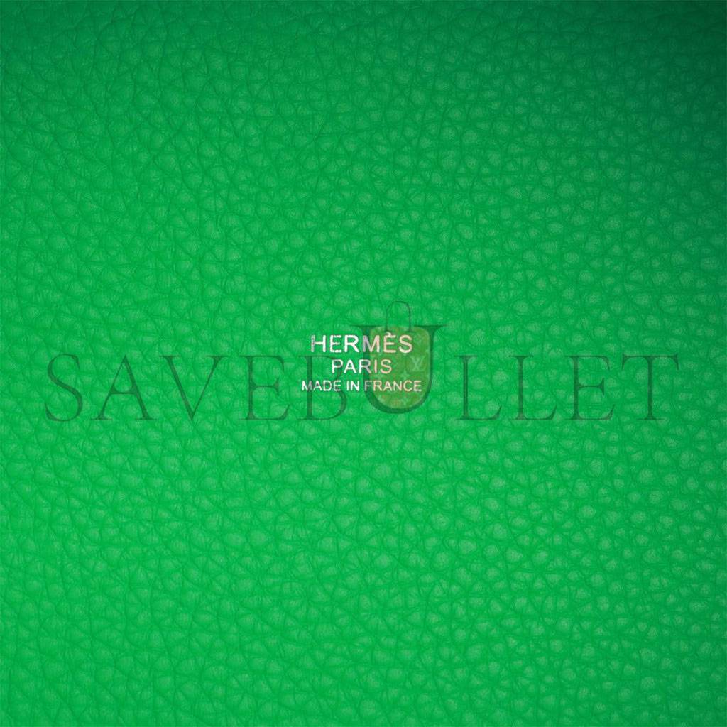 H**mes picotin lock 18 vert comics clemence palladium hardware (18*13*18cm)