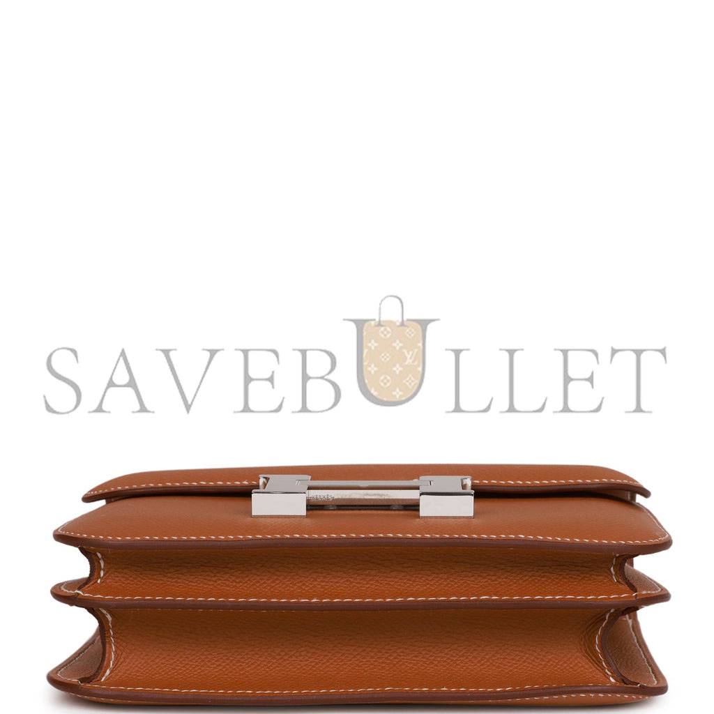 H**mes constance 18 gold epsom palladium hardware (18cm)