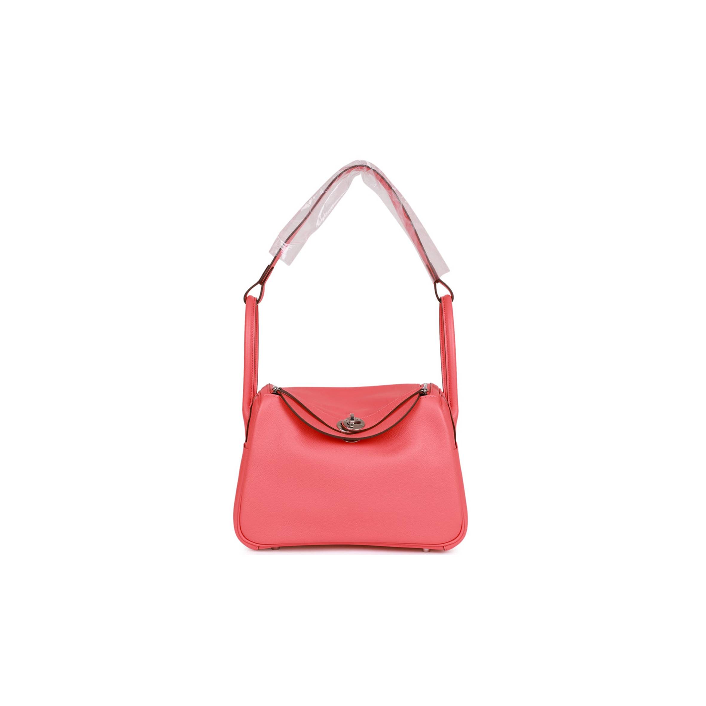 H**mes lindy 26 rose texas evercolor palladium hardware(26*18*12cm)