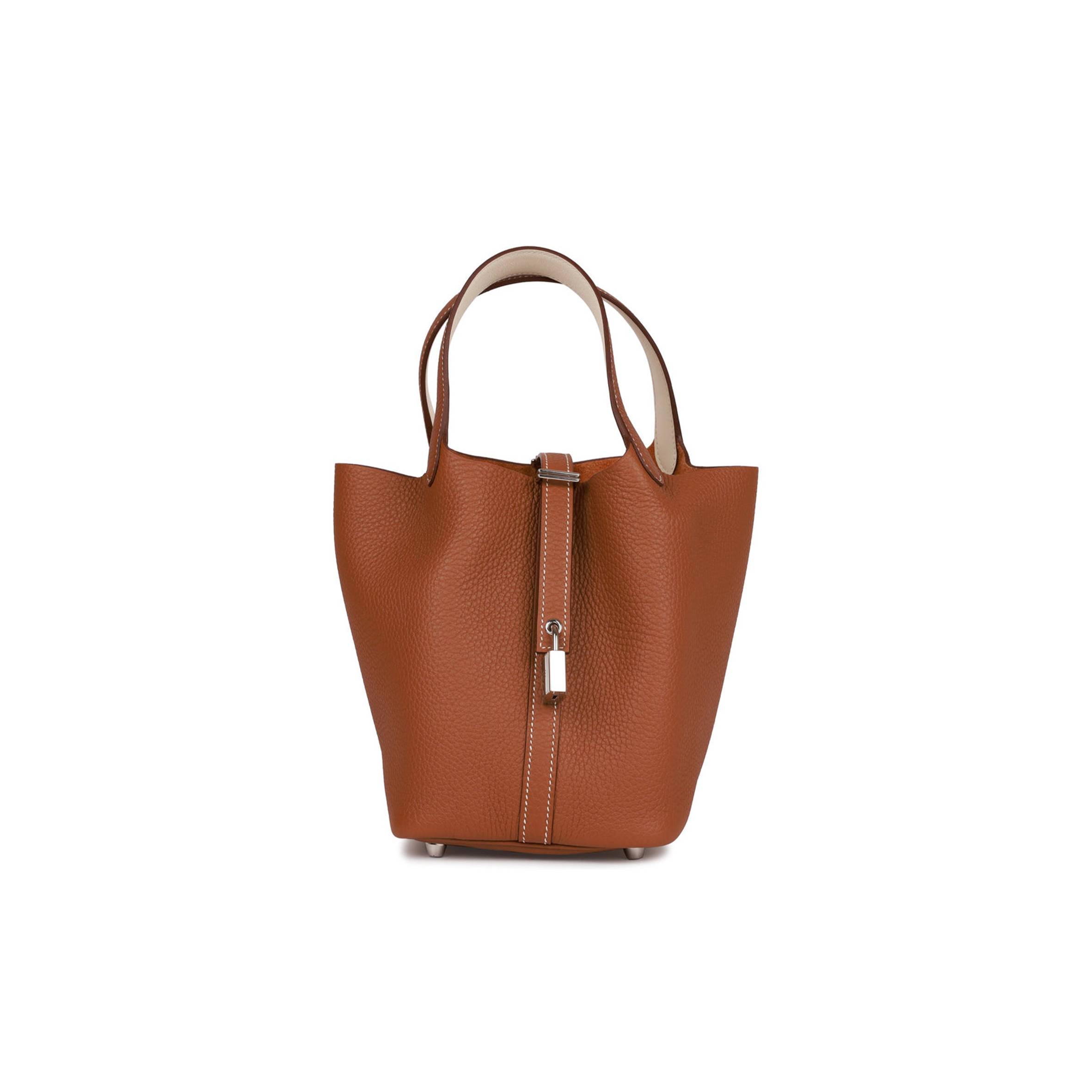 H**mes eclat picotin lock 18 gold clemence palladium hardware (18cm)