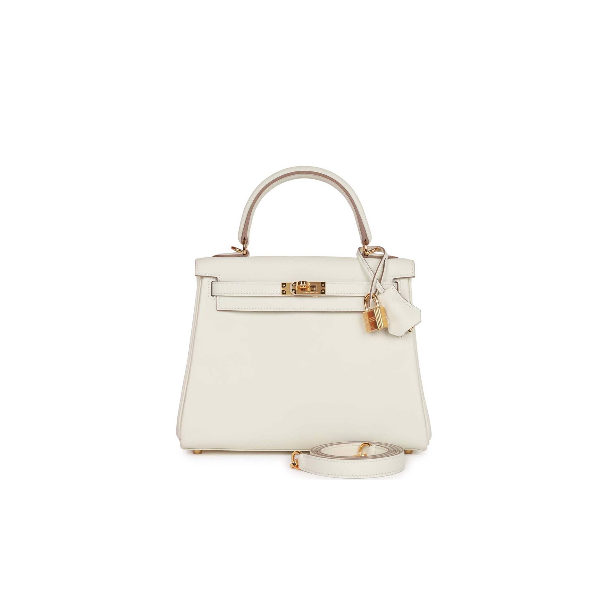 H**mes kelly retourne 25 mushroom swift gold hardware handmade (25*17*7cm)