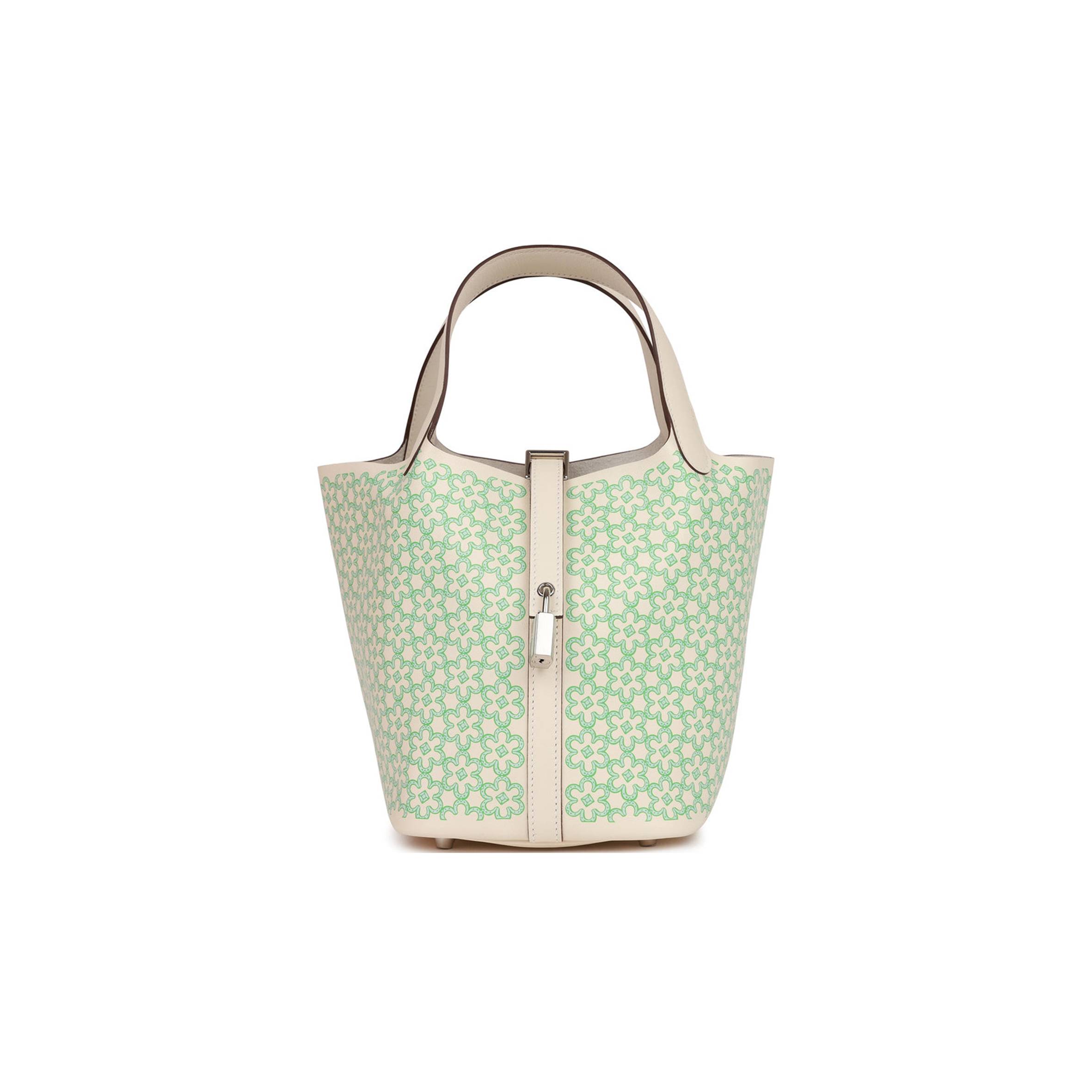 H**mes picotin lock 18 lucky daisy nata swift palladium hardware (18*13*18cm)