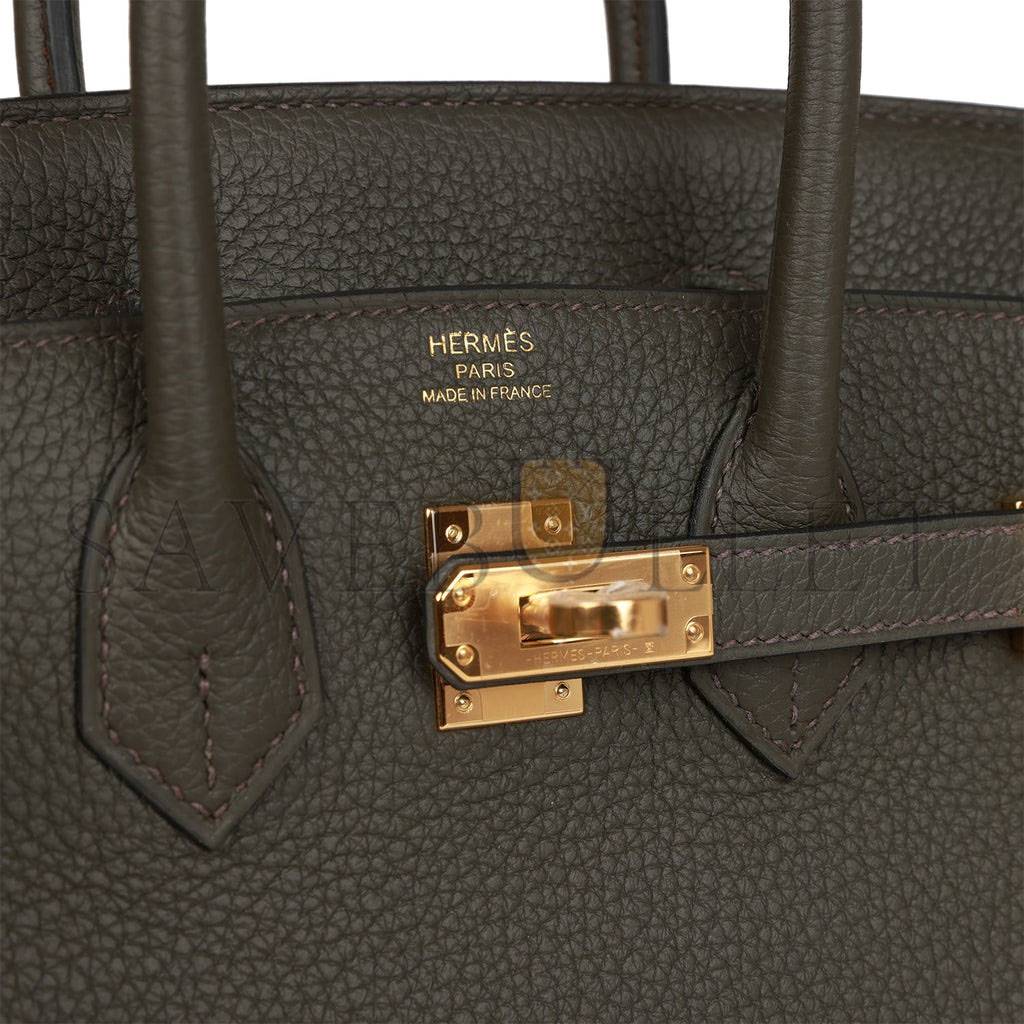 H**mes master birkin 25 vert de gris togo gold hardware handmade (25cm)