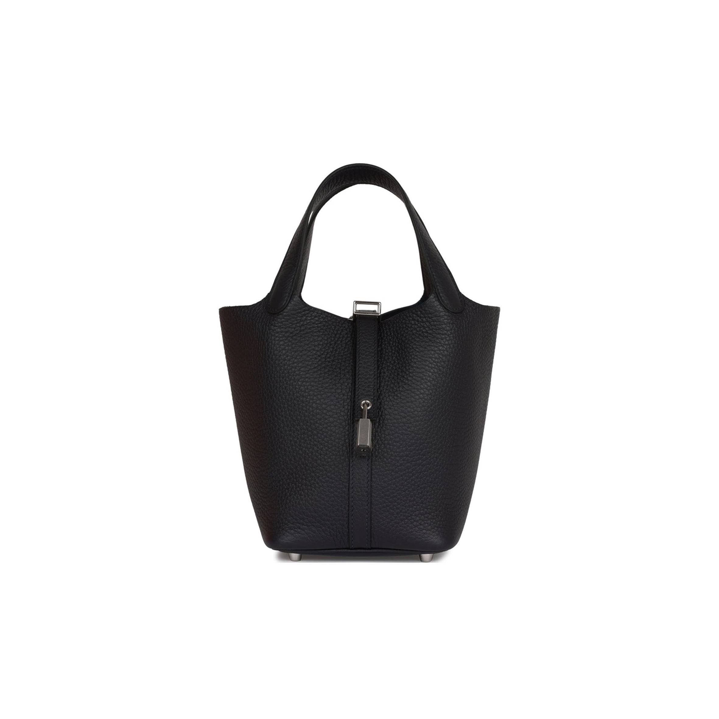 H**mes picotin lock 18 caban clemence palladium hardware (18*13*18cm)