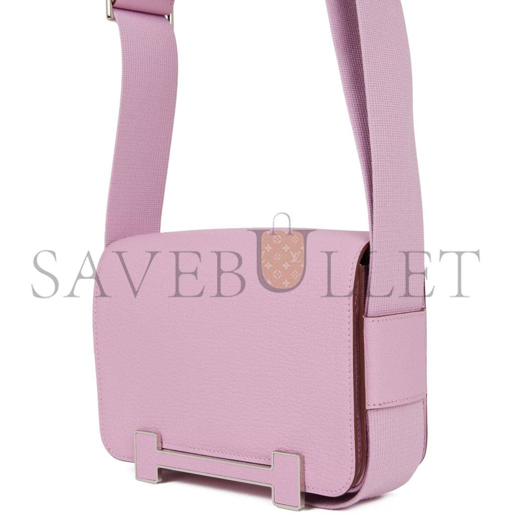 H**mes geta mauve sylvestre chevre palladium hardware (20.3*14*6.4cm)