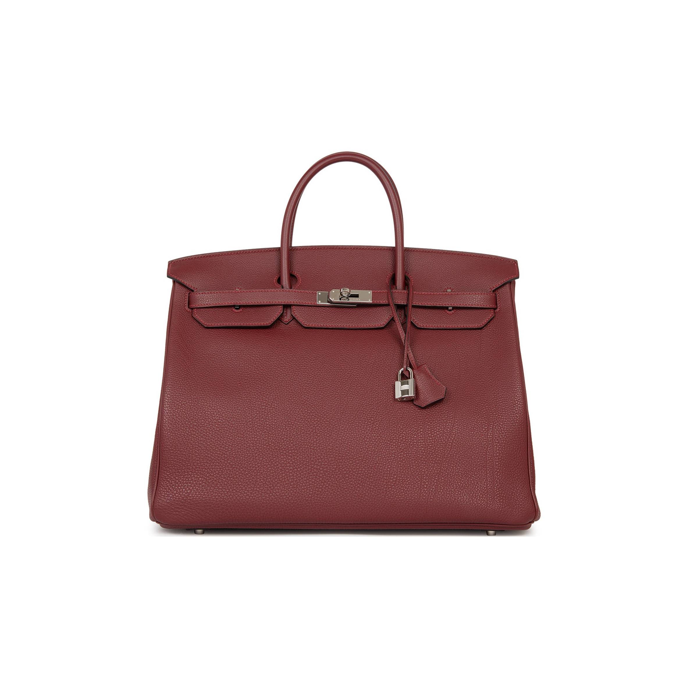 H**mes birkin 40 rouge h togo palladium hardware (40cm)