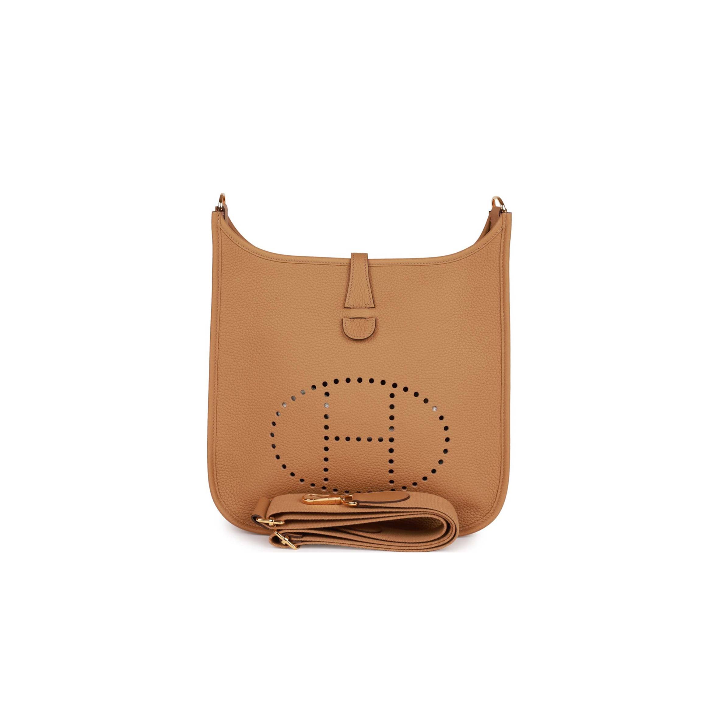 H**mes evelyne iii pm biscuit clemence gold hardware (29*30*7cm)