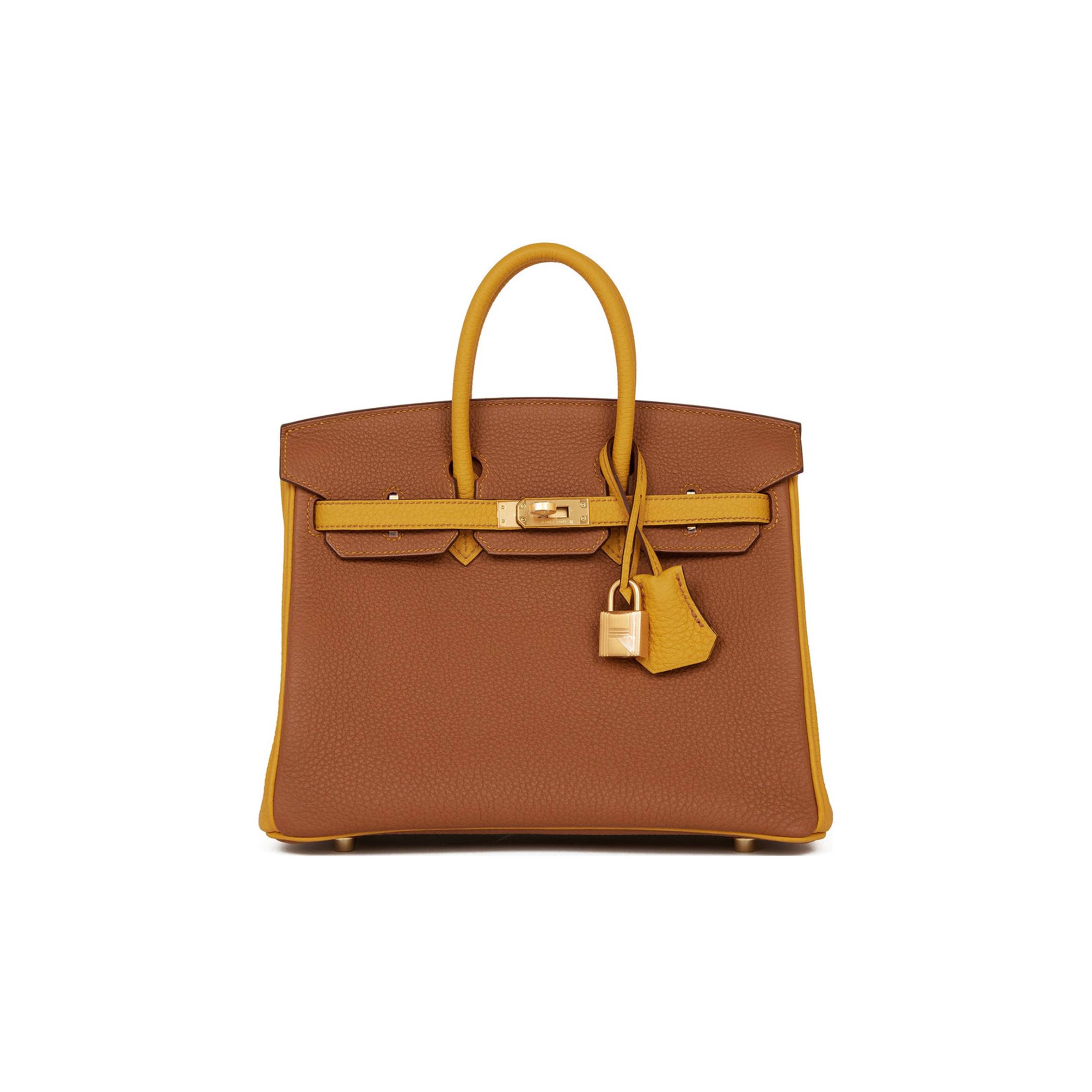 H**mes special order (hss) birkin 25 gold and jaune ambre togo brushed gold hardware handmade(25cm)