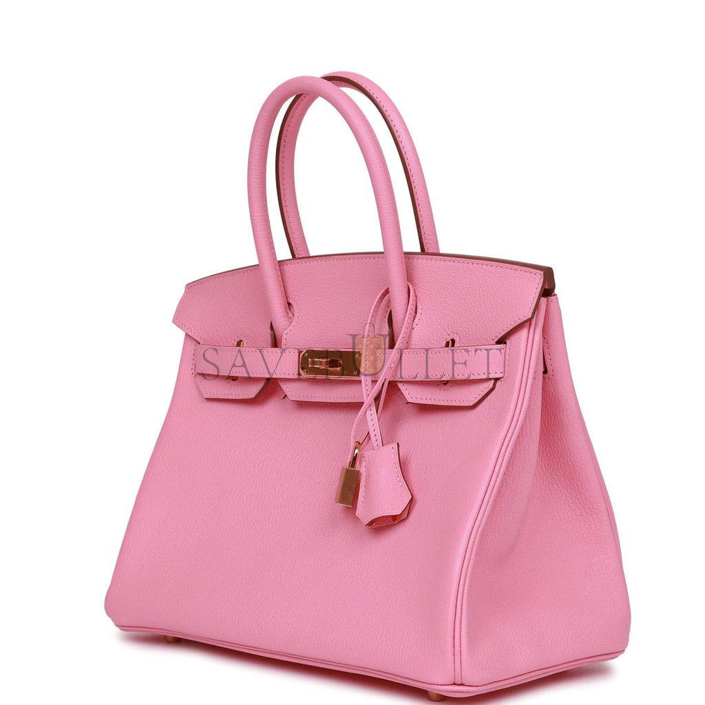 H**mes birkin 30 rose confetti chevre gold hardware (30cm)