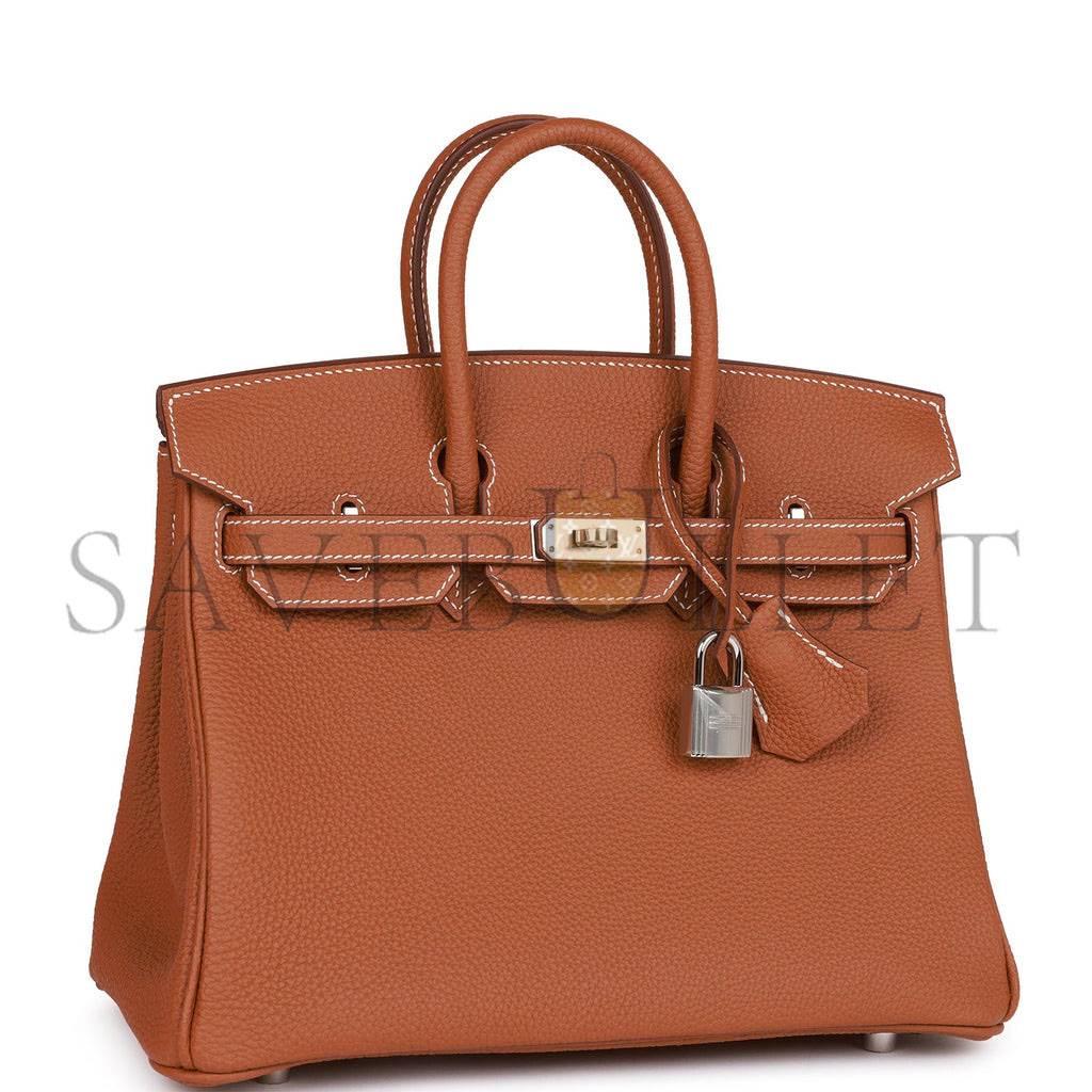 H**mes birkin 25 gold togo palladium hardware handmade (25cm)