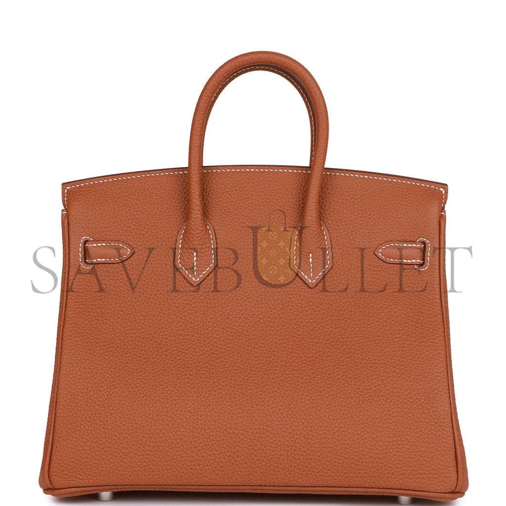 H**mes birkin 25 gold togo palladium hardware handmade (25cm)