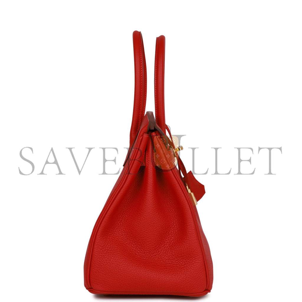 H**mes special order (hss) birkin 30 rouge casaque togo gold hardware ( 30cm*22*16cm)