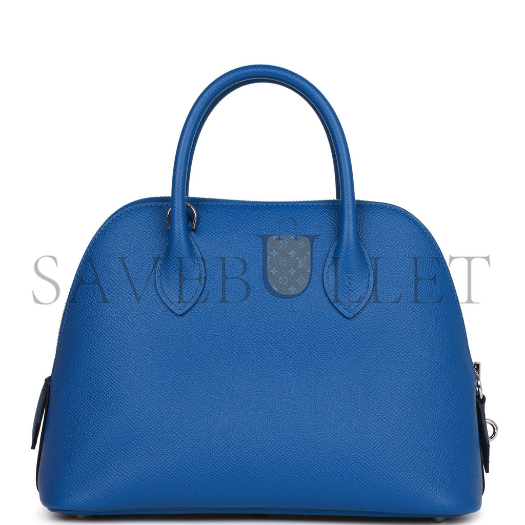 H**mes 1923 bolide 25 bleu france epsom palladium hardware (25*20*10cm)