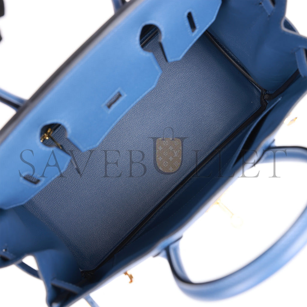 H**mes birkin 30 bleu brighton epsom gold hardware (25cm)