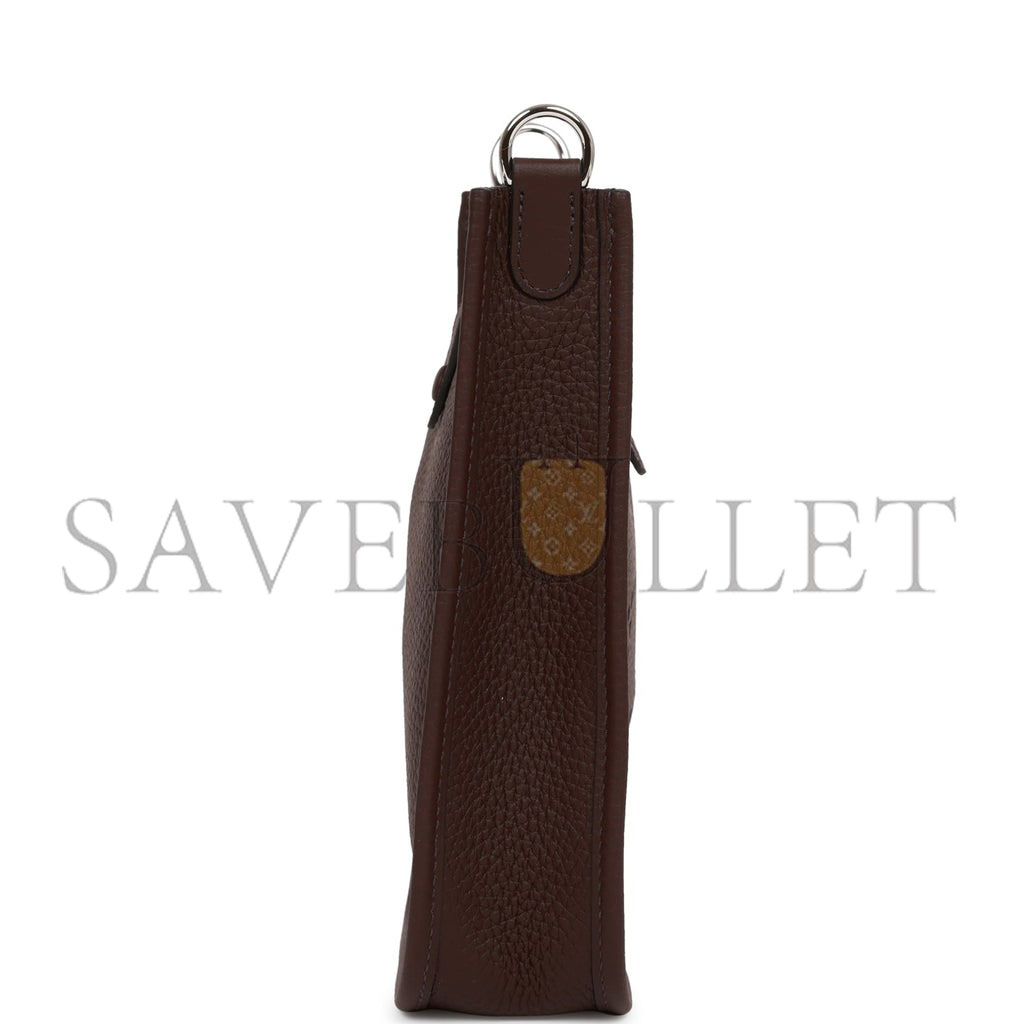 H**mes evelyne tpm rouge sellier clemence palladium hardware (17cm)