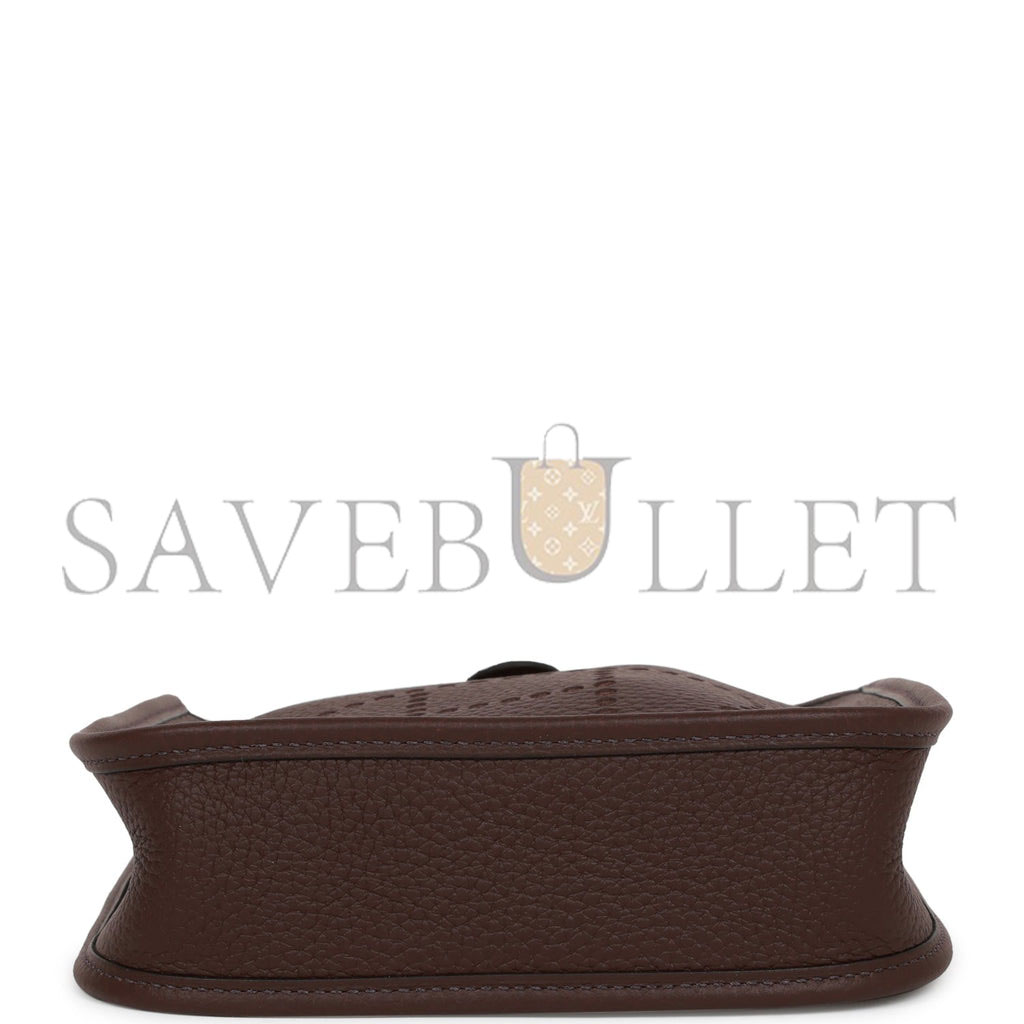 H**mes evelyne tpm rouge sellier clemence palladium hardware (17cm)