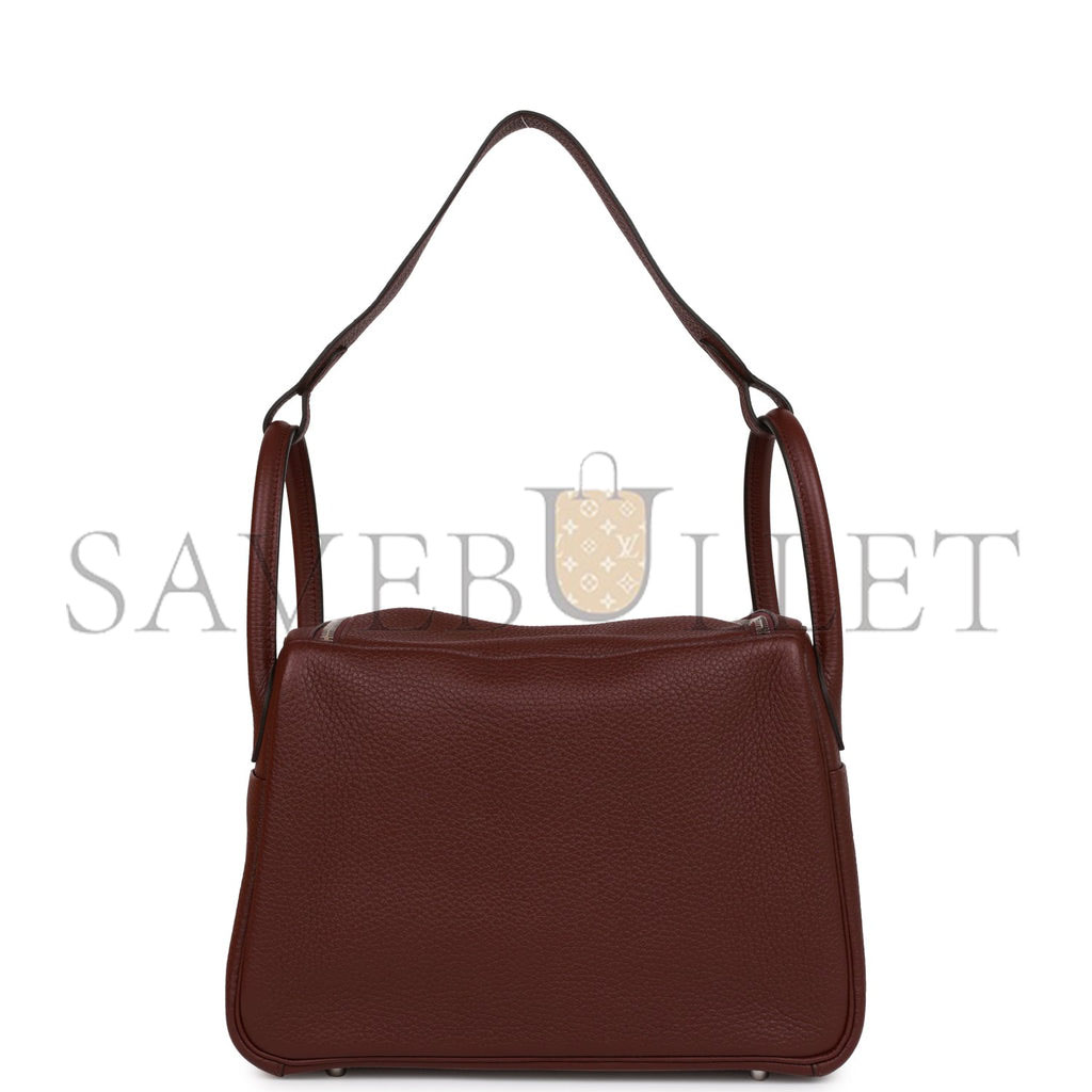 H**mes lindy 30 bordeaux clemence palladium hardware (30*19*16cm)