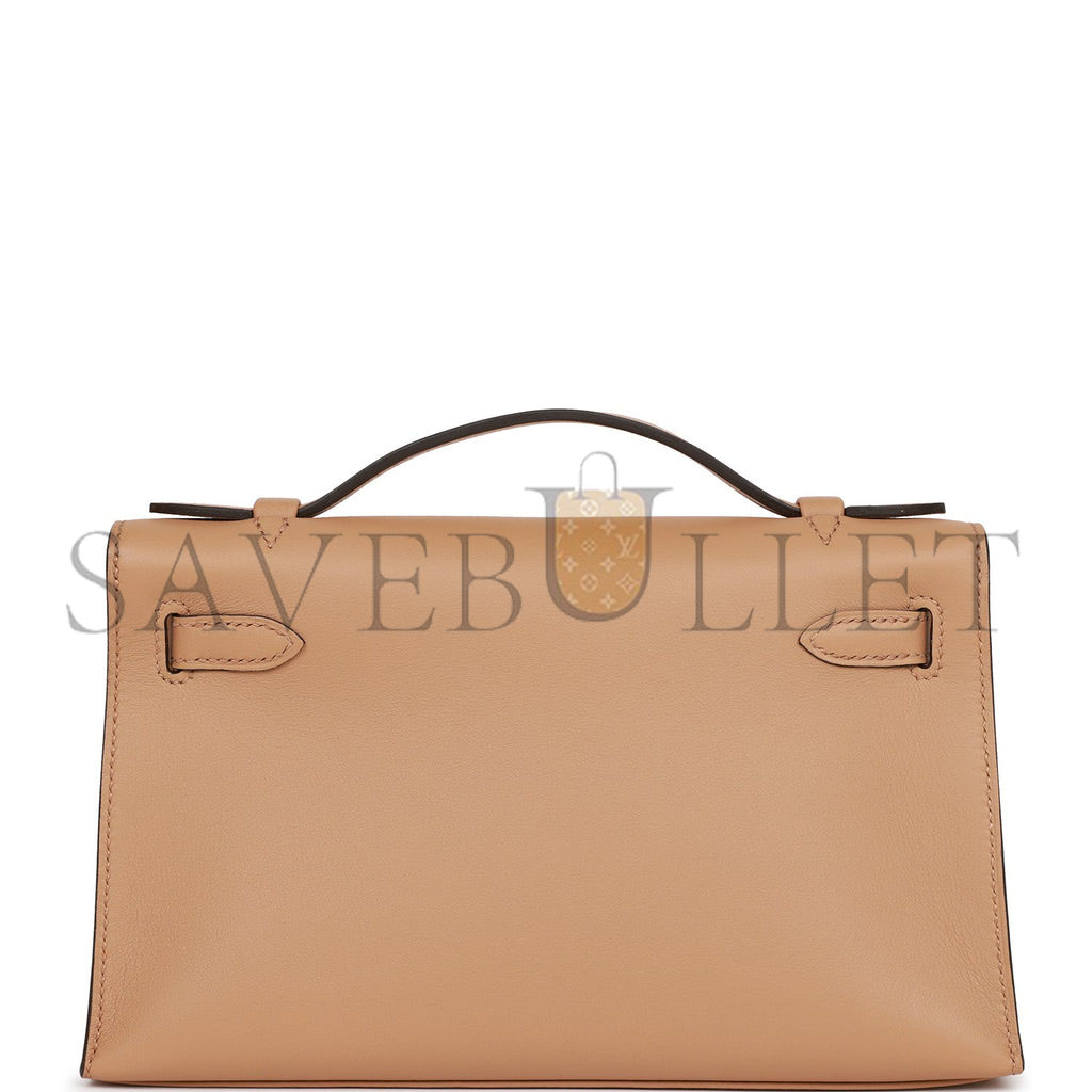 H**mes kelly pochette chai swift palladium hardware (22*12*13cm)