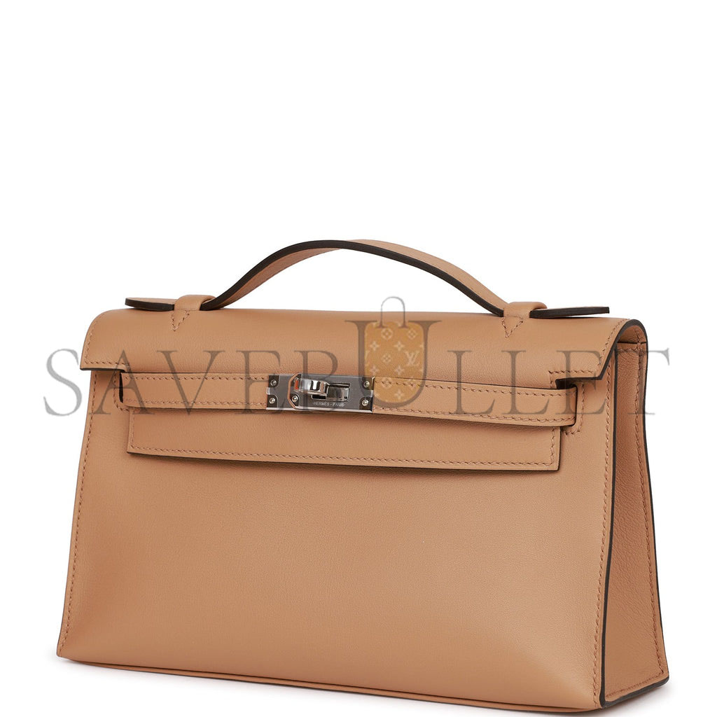 H**mes kelly pochette chai swift palladium hardware (22*12*13cm)