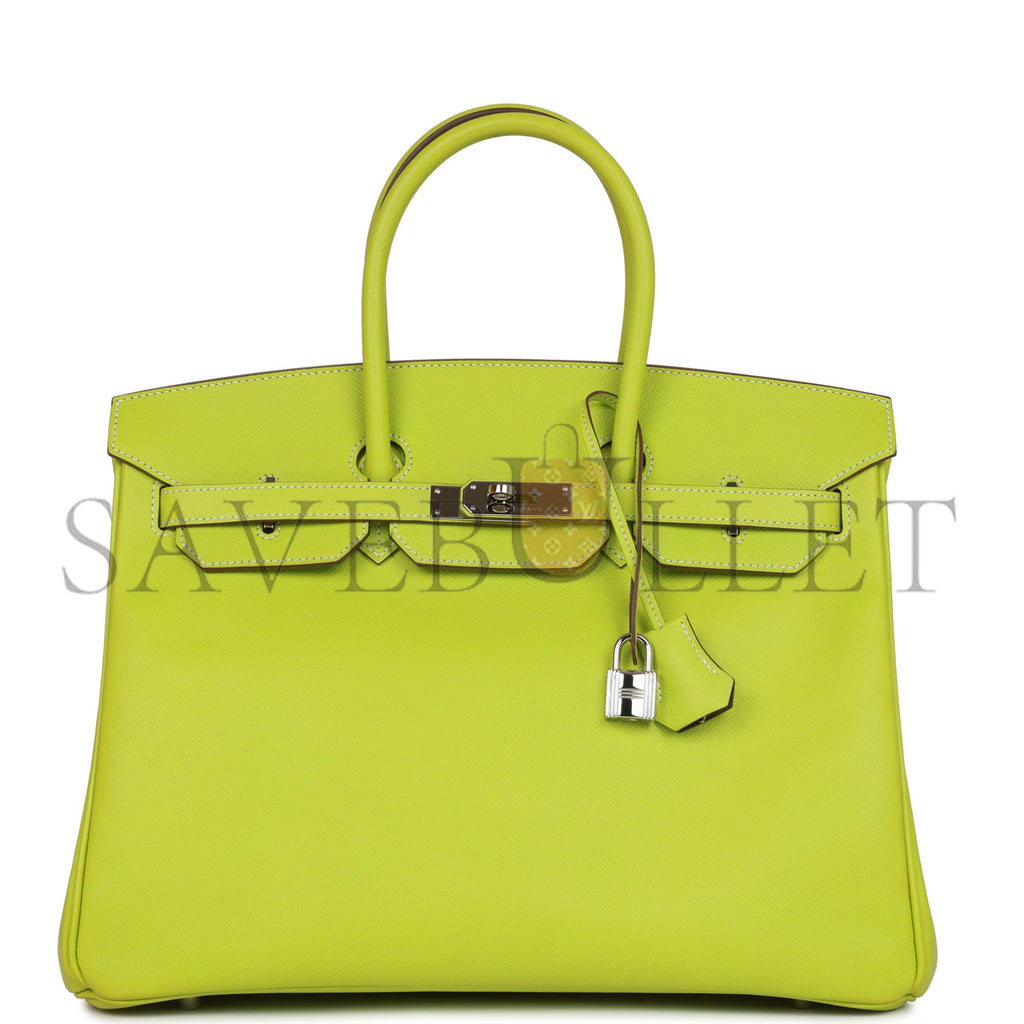 H**mes birkin 35 kiwi candy epsom palladium hardware (35cm)