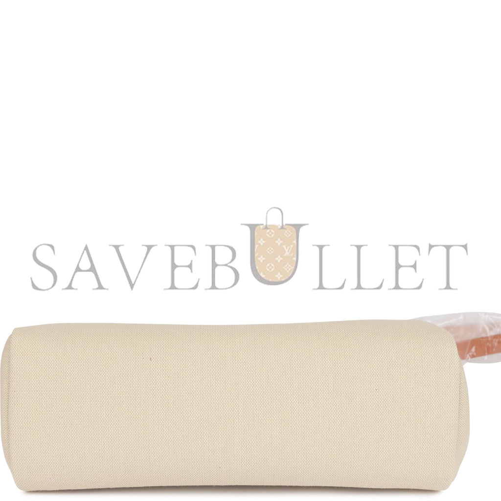 H**mes herbag zip pm 31 beton toile h berline vache naturel hunter palladium hardware(30*27*11cm)