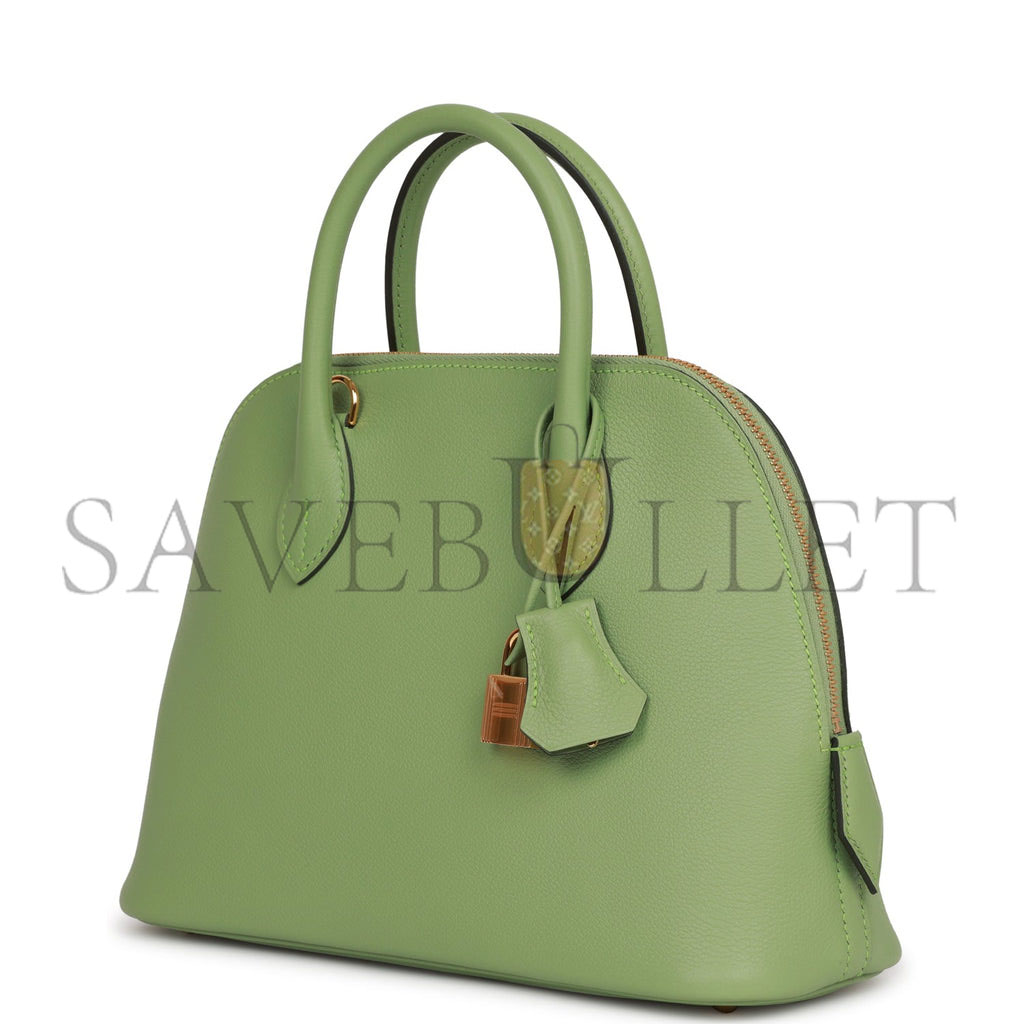 H**mes 1923 bolide 25 white evercolor verso palladium hardware (25*20*10cm)