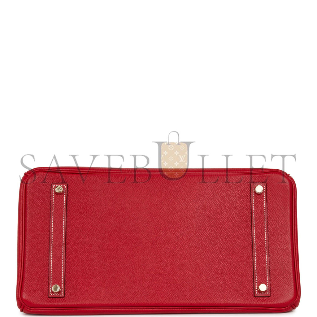 H**mes birkin 35 rouge casaque candy epsom permabrass hardware (35cm)