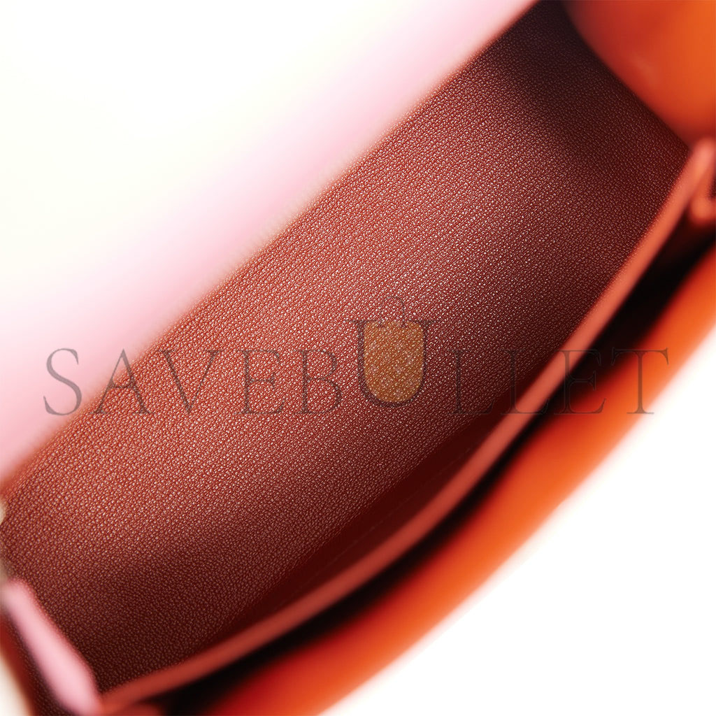 H**mes kelly sellier 25 pink verso madame palladium hardware (25*17*7cm)