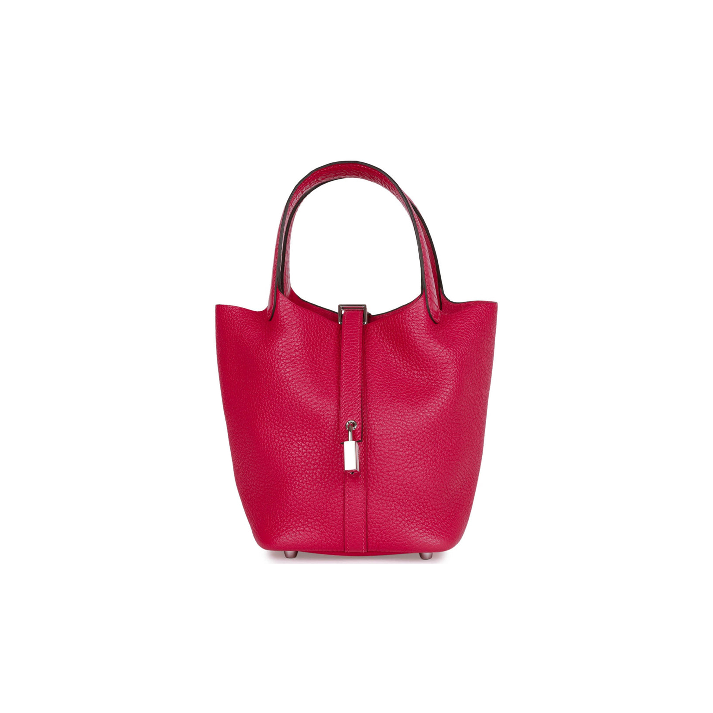 H**mes picotin lock 18 framboise clemence and matte alligator touch palladium hardware (18*13*18cm)