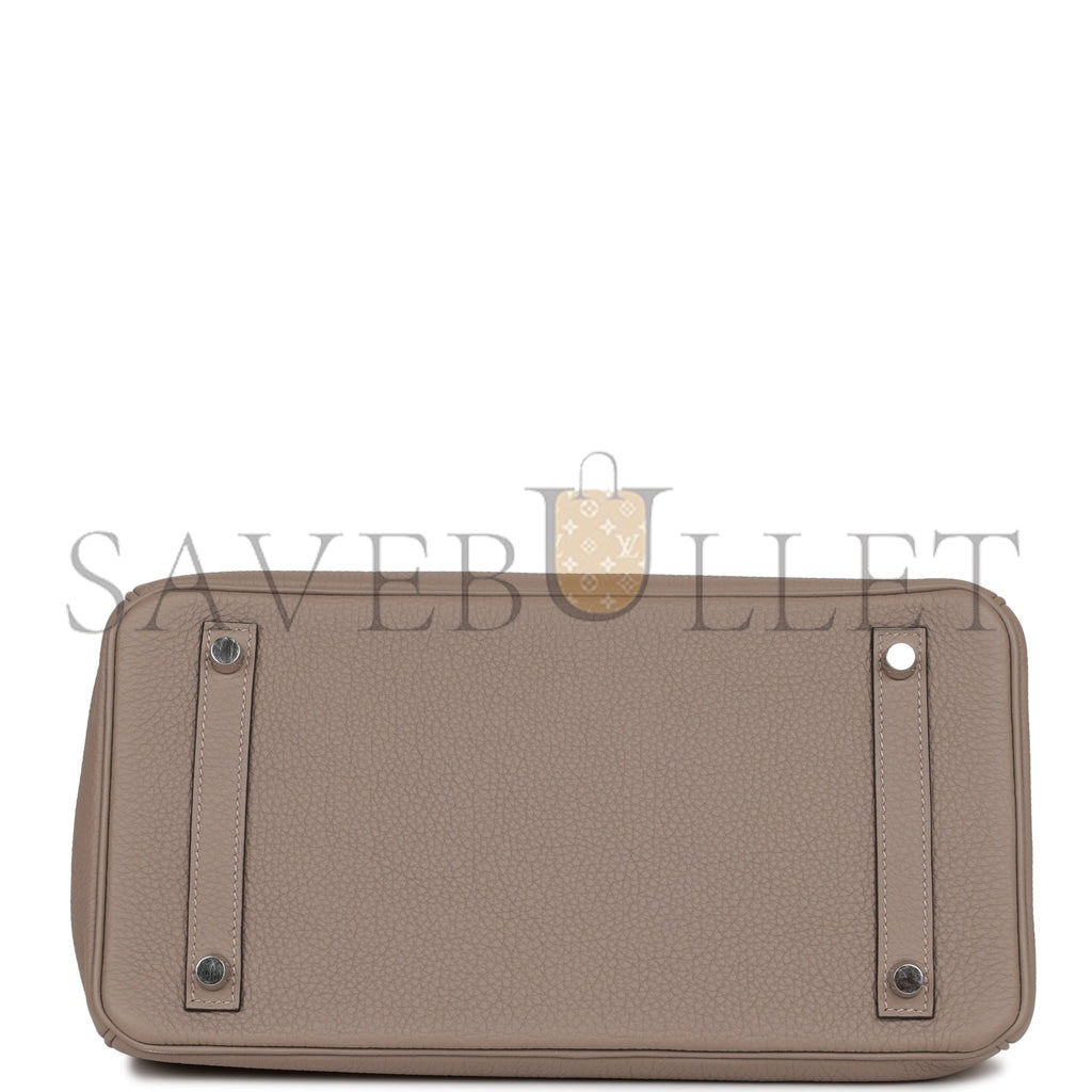 H**mes birkin 30 gris asphalte togo palladium hardware (30cm)