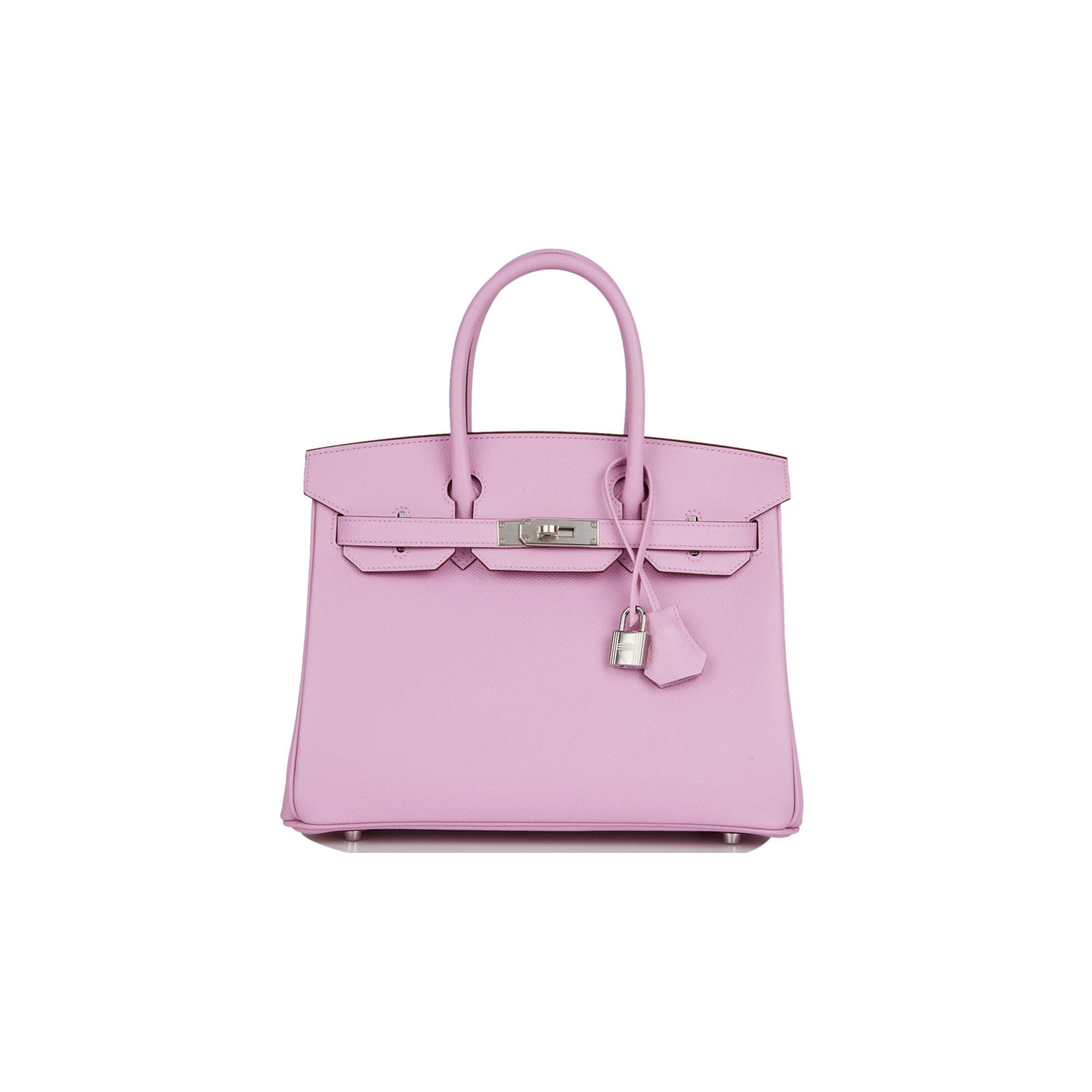 H**mes birkin 30 mauve sylvestre epsom palladium hardware (30cm)
