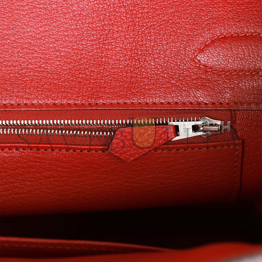 H**mes birkin 30 rouge imperial togo palladium hardware (30cm)