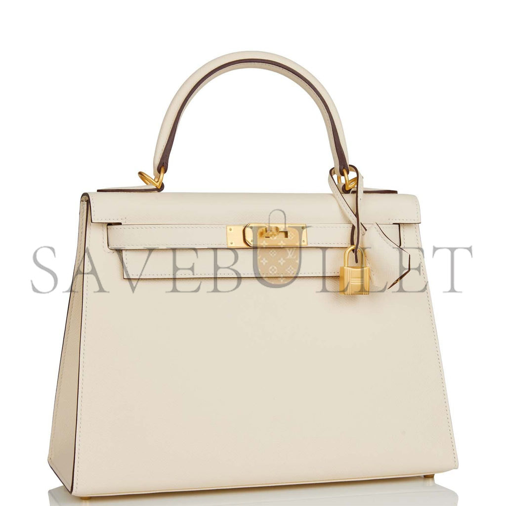 H**mes special order (hss) kelly sellier 28 nata verso epsom brushed gold hardware (28*22*10cm)