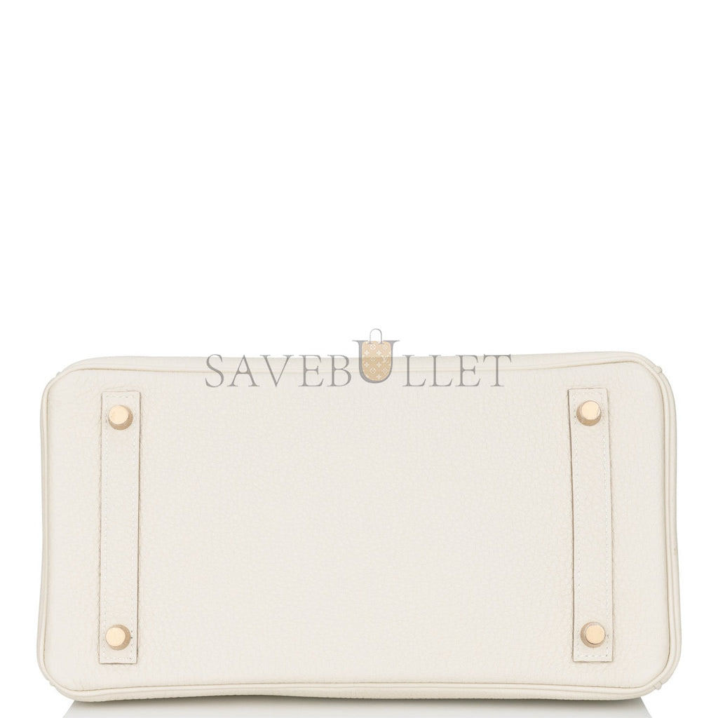 H**mes birkin 30 craie togo rose gold hardware (30cm)