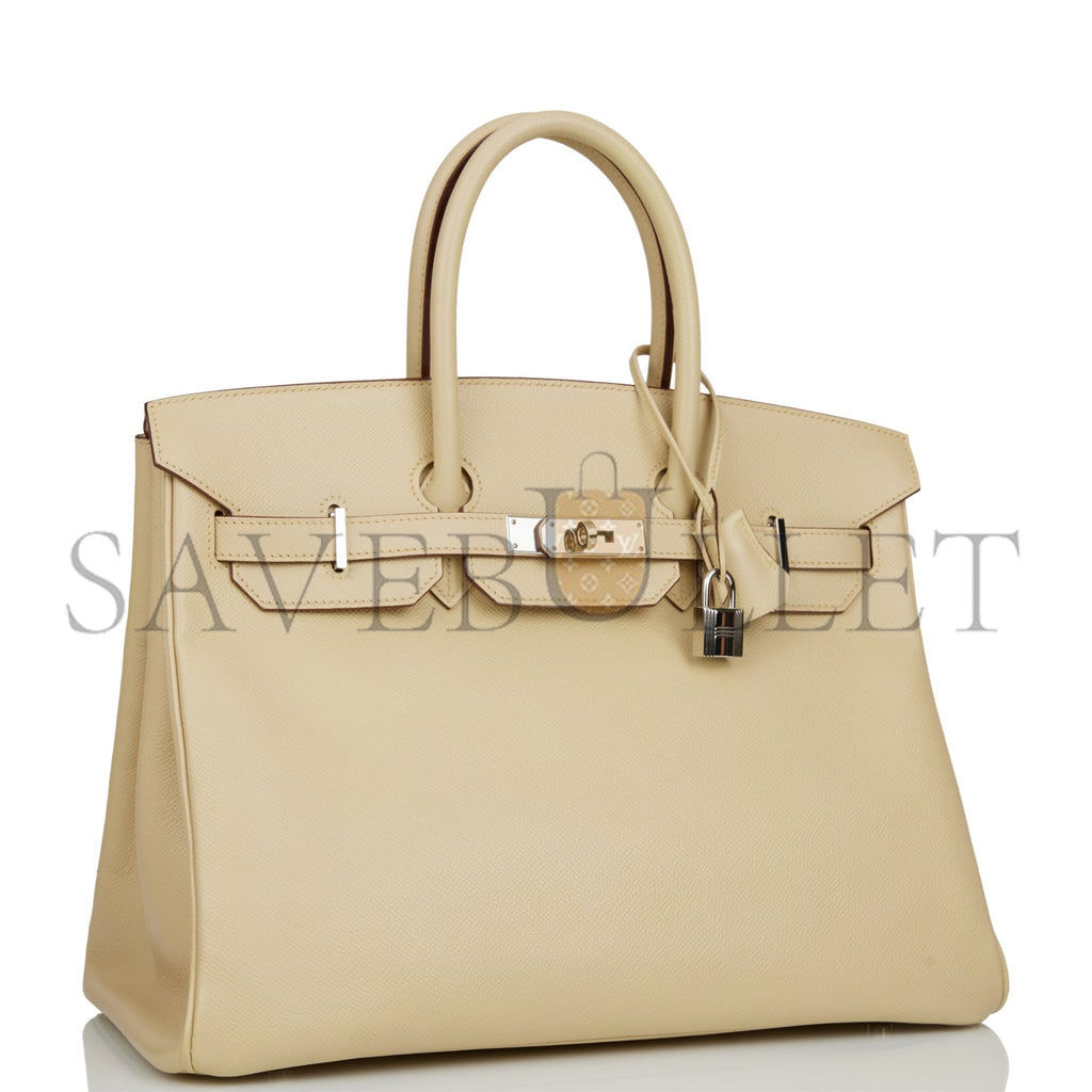 H**mes birkin 35 parchemin epsom palladium hardware (35cm)