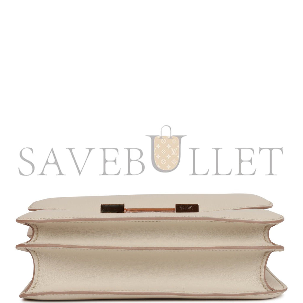 H**mes constance 24 gris perle evercolor rose gold hardware 39830448537694 (24cm)