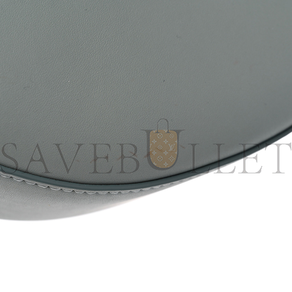 l*ew* satin calfskin jacquard luna bag ash grey (20*17*8cm)