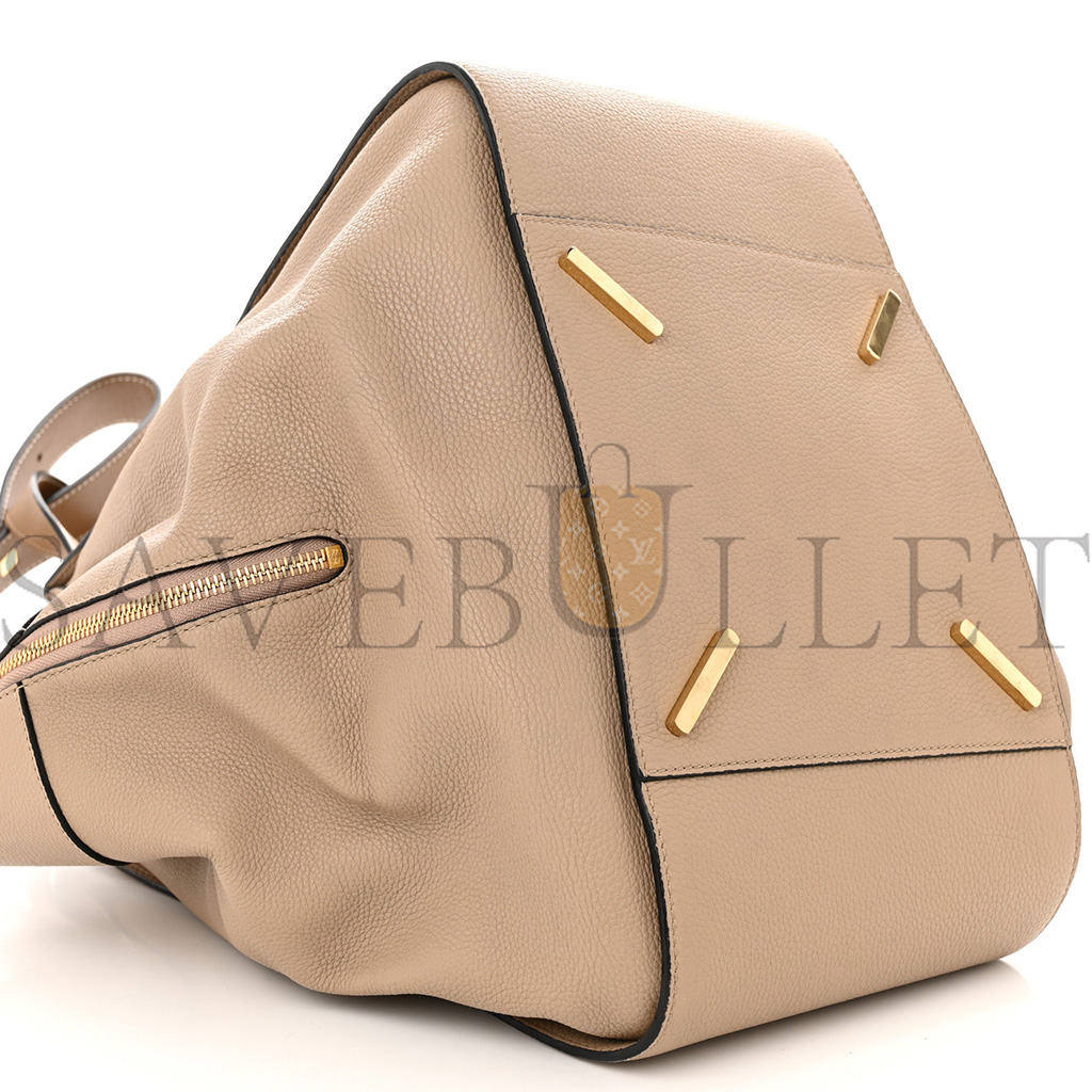 l*ew* calfskin medium hammock shoulder bag sand mink (32*30*17cm)