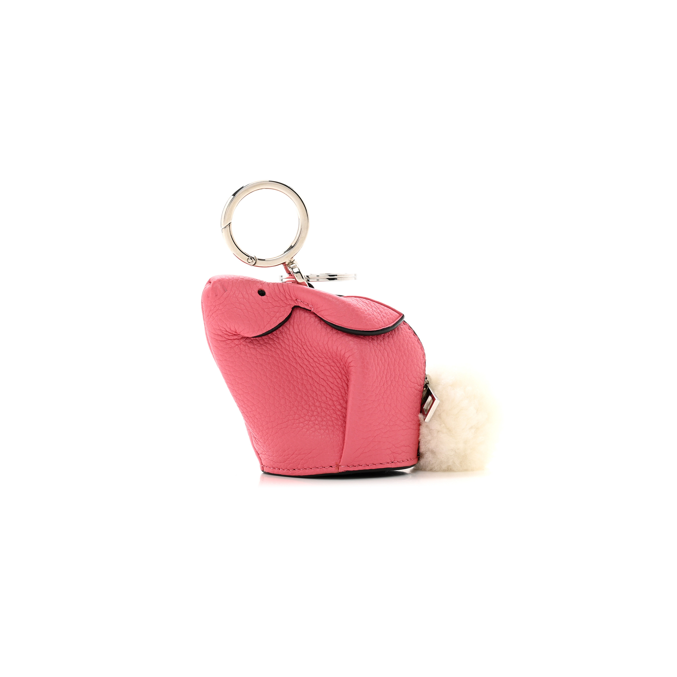 l*ew* calfskin bunny charm pink (13*8*4cm)